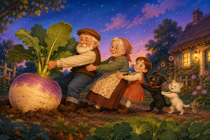 Illustration for The Big Turnip.
